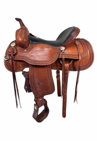 15.5Inch Used Billy Cook Trail Saddle 1777