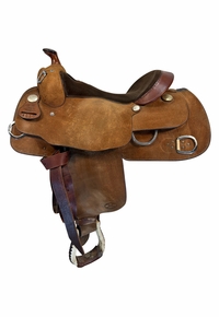 15.5Inch Used Billy Cook Training Saddle Wide Tree 9030