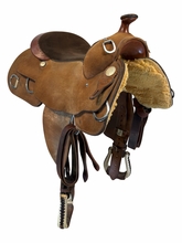 15.5Inch Used Billy Cook Training Saddle Wide Tree 9030