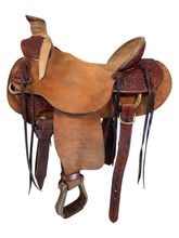 SOLD 2025/10/21 15.5Inch Used Billy Cook Wade Ranch Saddle 2281
