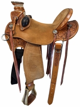 SOLD 2026/09/28e  15.5Inch Used Billy Cook Wade Ranch Saddle Wide Tree 2293