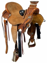 SOLD 2026/09/28e  15.5Inch Used Billy Cook Wade Ranch Saddle Wide Tree 2293