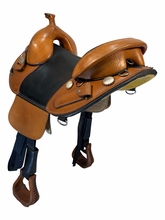 15.5Inch Used Bob Marshall Treeless Trail Saddle Wide Tree 8246