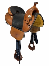 15.5Inch Used Bob Marshall Treeless Trail Saddle Wide Tree 8246