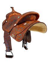 15.5Inch Used Burns Saddlery Barrel Saddle