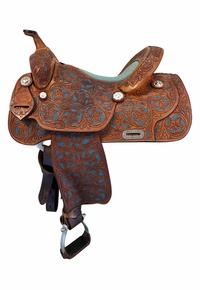 15.5Inch Used Burns Saddlery Barrel Saddle
