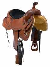 15.5Inch Used C.W Wiley Reining Saddle Medium Tree