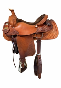 15.5Inch Used CC Saddlery Roping Saddle 1038