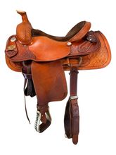 15.5Inch Used CC Saddlery Roping Saddle 1038