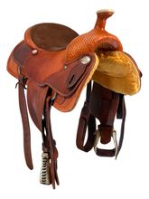 15.5Inch Used CC Saddlery Roping Saddle 1038