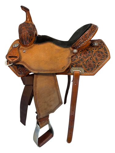 SOLD 2026/02/20 15.5Inch Used Circle Y Barrel Saddle Wide Tree 2154
