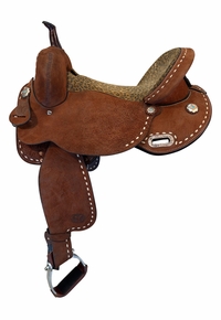 15.5Inch Used Circle Y JBN Savannah Treeless Barrel Saddle Wide Tree 3919