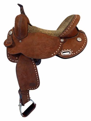 15.5Inch Used Circle Y JBN Savannah Treeless Barrel Saddle Wide Tree 3919