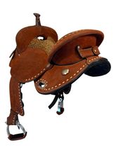 15.5Inch Used Circle Y JBN Savannah Treeless Barrel Saddle Wide Tree 3919