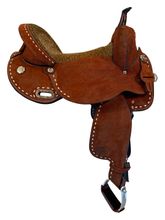 15.5Inch Used Circle Y JBN Savannah Treeless Barrel Saddle Wide Tree 3919