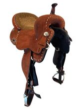 15.5Inch Used Circle Y JBN Savannah Treeless Barrel Saddle Wide Tree 3919