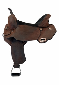 15.5Inch Used Circle Y JBN Treeless Barrel Saddle 3914