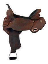 15.5Inch Used Circle Y JBN Treeless Barrel Saddle 3914