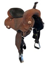 15.5Inch Used Circle Y JBN Treeless Barrel Saddle 3914