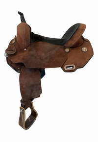 15.5Inch Used Circle Y JBN Treeless Barrel Saddle Medium Tree 3614