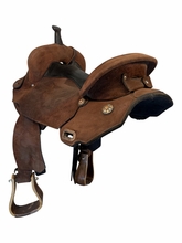 15.5Inch Used Circle Y JBN Treeless Barrel Saddle Medium Tree 3614