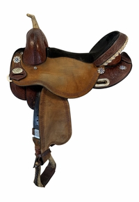 15.5Inch Used Circle Y JBN Treeless Barrel Saddle Medium Tree 3912