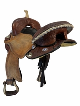 SOLD 2026/04/23j 15.5Inch Used Circle Y JBN Treeless Barrel Saddle Medium Tree 3912