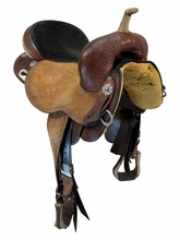 SOLD 2026/04/23j 15.5Inch Used Circle Y JBN Treeless Barrel Saddle Medium Tree 3912