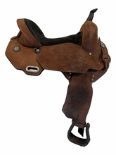 15.5Inch Used Circle Y JBN Treeless Barrel Saddle Wide Tree 3914
