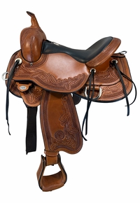 15.5Inch Used Circle Y JG Monarch Trail Saddle Wide Flex2 Tree 1752