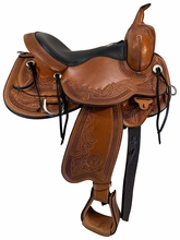15.5Inch Used Circle Y JG Monarch Trail Saddle Wide Flex2 Tree 1752