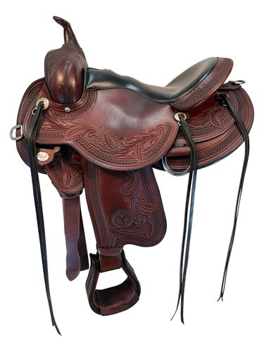 15.5Inch Used Circle Y JG Wind River Trail Saddle 1750