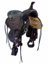 15.5Inch Used Circle Y Julie Goodnight Windriver Trail Saddle Wide Flex Tree 1750