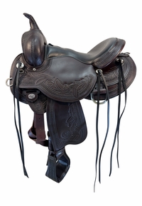 15.5Inch Used Circle Y Julie Goodnight Windriver Trail Saddle Wide Flex Tree 1750