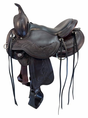 15.5Inch Used Circle Y Julie Goodnight Windriver Trail Saddle Wide Flex Tree 1750