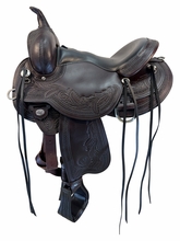 15.5Inch Used Circle Y Julie Goodnight Windriver Trail Saddle Wide Flex Tree 1750