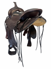 15.5Inch Used Circle Y Julie Goodnight Windriver Trail Saddle Wide Flex Tree 1750