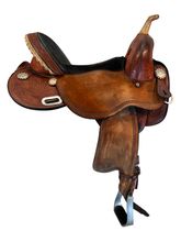 15.5Inch Used Circle Y Just Be Natural Treeless Barrel Saddle 3913