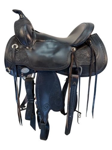 SOLD 2026/03/30j  15.5Inch Used Circle Y Reining Saddle Wide Flex Tree 1560