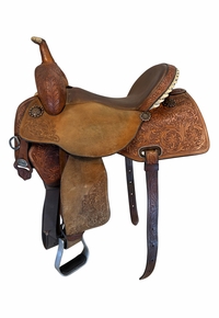 15.5Inch Used Circle Y Renegade Barrel Saddle Medium Tree 1162