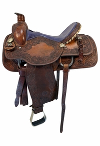 15.5Inch Used Circle Y Roping Saddle Medium Tree 1296