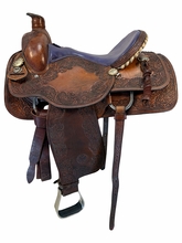 15.5Inch Used Circle Y Roping Saddle Medium Tree 1296