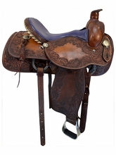 15.5Inch Used Circle Y Roping Saddle Medium Tree 1296