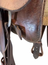 15.5Inch Used Circle Y Roping Saddle Wide Tree 1038