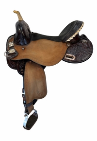 15.5Inch Used Circle Y Treeless Just Be Natural Barrel Saddle Medium Tree 3913