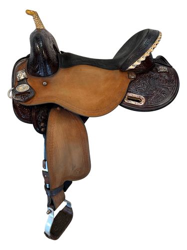 15.5Inch Used Circle Y Treeless Just Be Natural Barrel Saddle Medium Tree 3913