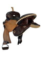 15.5Inch Used Circle Y Treeless Just Be Natural Barrel Saddle Medium Tree 3913