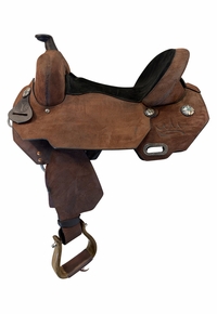 15.5Inch Used Cirlce Y JBW Treeless Barrel Saddle Wide Tree 3914
