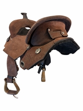 15.5Inch Used Cirlce Y JBW Treeless Barrel Saddle Wide Tree 3914