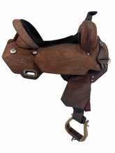 15.5Inch Used Cirlce Y JBW Treeless Barrel Saddle Wide Tree 3914